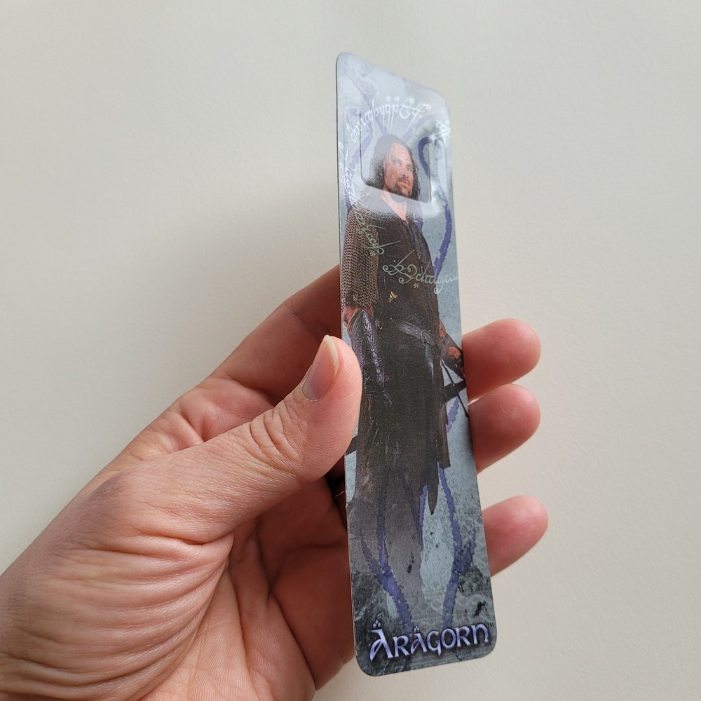 Vintage Aragorn Tab Bookmark, 2002 Lord Rings Two Towers, Y2K Movie, XTAB-622477 - Picture 7 of 12